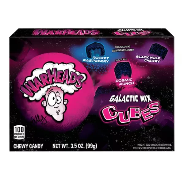 Kramtomi saldainiai WARHEADS (GALACTIC CUBES), 99g