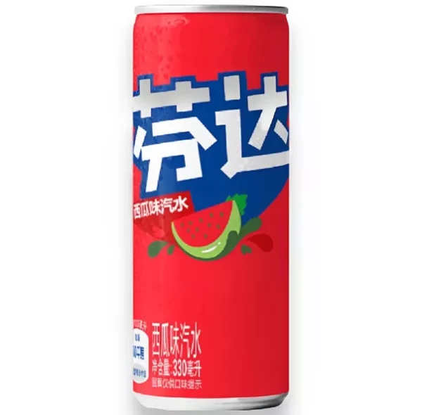 Gazuotas gaivusis gėrimas FANTA (WATERMELON), 330ml