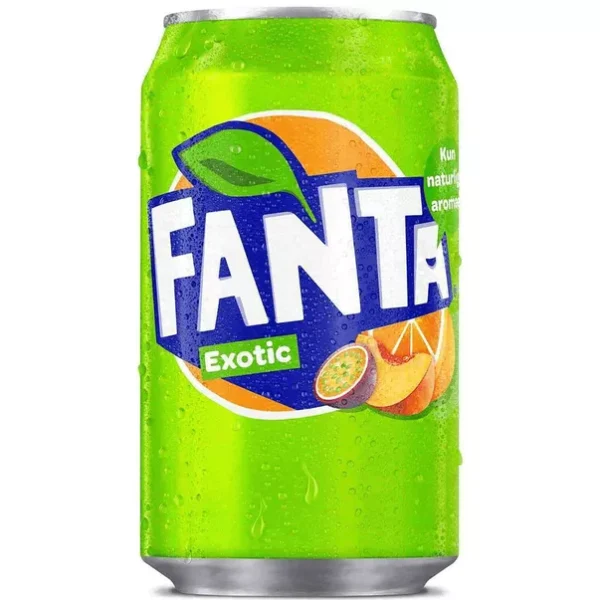 Gazuotas gaivusis gėrimas FANTA (EGZOTINIŲ VAISIŲ SK.), 330ml