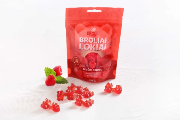 Aviečių skonio guminukai „Broliai lokiai“