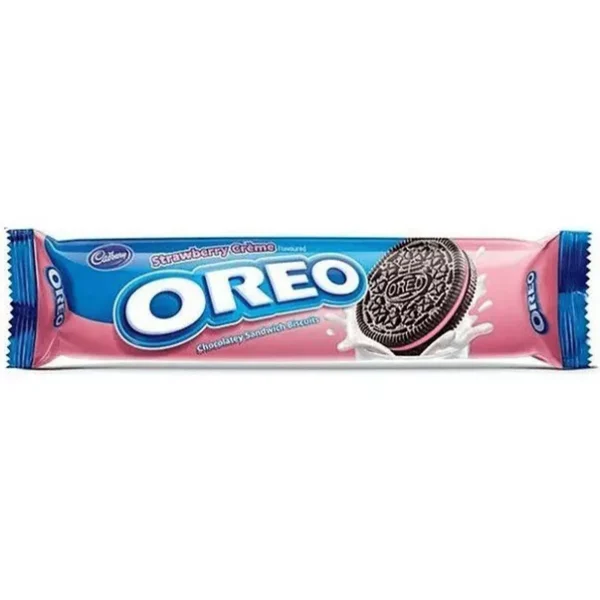 Sausainiai OREO STRAWBERRY CREME, 119,6g