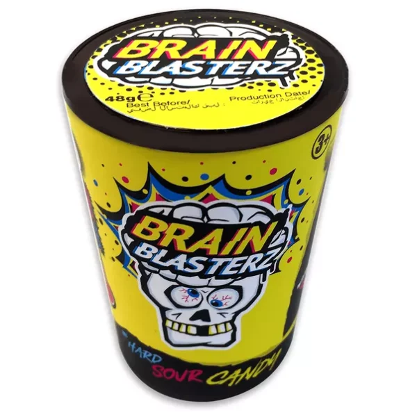 Saldainiai BRAIN BLASTERZ (HARD SOUR CANDY), 48g BRAIN BLASTERZ